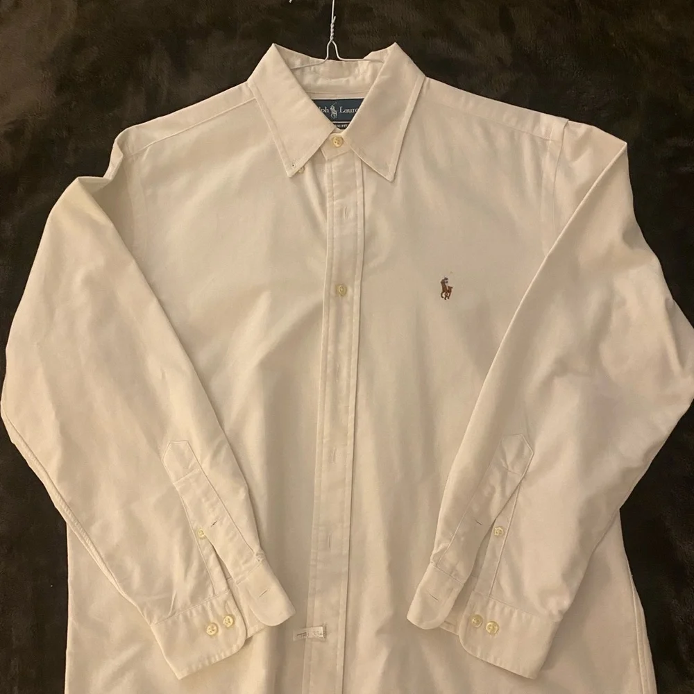 White polo button down - Picture 1 of 4